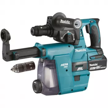 Makita DHR243RTJW - Kombineeritud haamer - Juhtmeta - 3 funktsiooni - SDS-plus - 2 džauli - 2 akut, laadija kaasas - 18 V (DHR243RTJW)