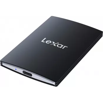 Kaasaskantav SSD Lexar SL500 1 TB — USB USB-C, USB 3.2 Gen 2x2, kuni 2000 MB/s, alumiiniumkorpus, 0,043 kg, must