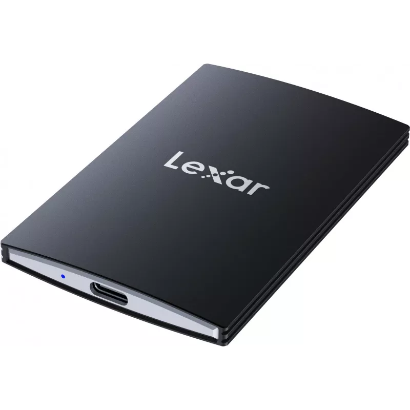 Kaasaskantav SSD Lexar SL500 1 TB — USB USB-C, USB 3.2 Gen 2x2, kuni 2000 MB/s, alumiiniumkorpus, 0,043 kg, must