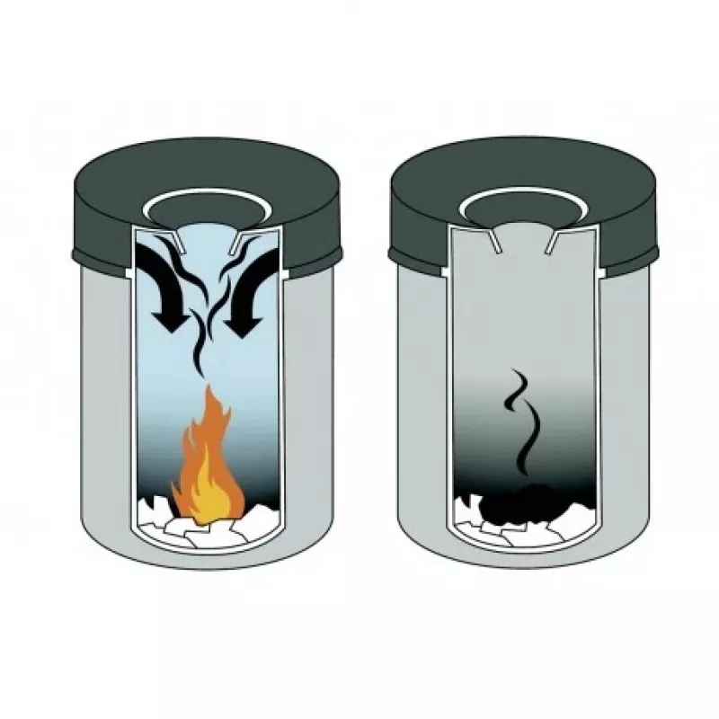 Round Steel Bin Durable 3305-01 15L