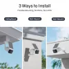 Safemo SC1 SolarCam, 4K UHD video, 8× suum, 132° vaateväli, öövaatlus, Wi-Fi 2,4 GHz, 1,5 W päikesepaneel, valge