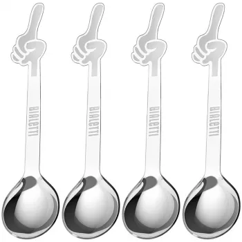 Kohvilusikas Bialetti DCDESIGN15 roostevaba teras 4 tk