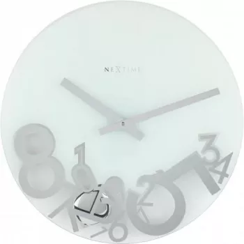 NeXtime kell 8115 Dropped, Ø43 cm, sein, hõbedane
