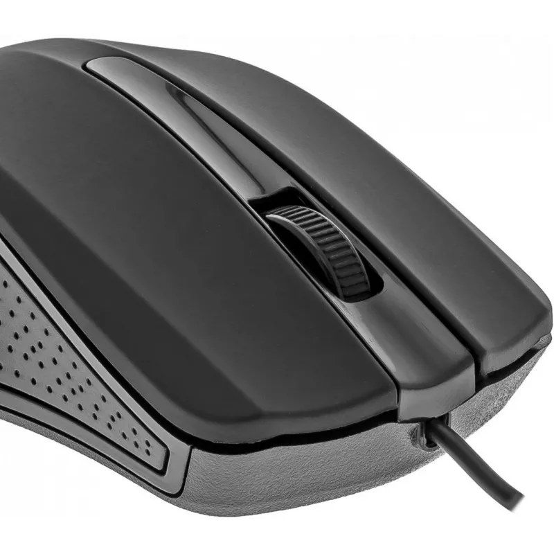 USB-juhtmega hiir, 3 nuppu, kummeeritud pind, 1000DPI