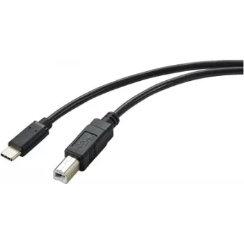 Renkforce RF-5720420 USB-kaabel 2 m USB 2.0 USB-C USB-B Must (RF-5720420)