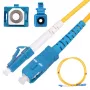 Extralink patchcord SC/UPC to LC/UPC singlemode G.657.A1 FTTH 3mm, 1 m, kollane