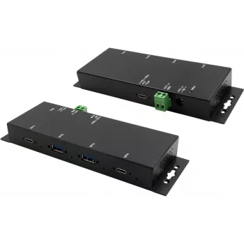 Exsys EX-1234HMVS - Jaotur - 4 x USB 3,2 Gen 2 - Lauapealne, seinale kinnitatav - DC (EX-1234HMVS)