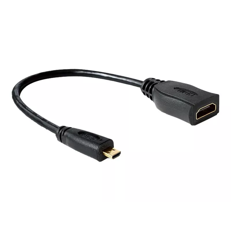 HDMI-kaabel DeLOCK 65391 0,23 m tüüp A tüübile D must