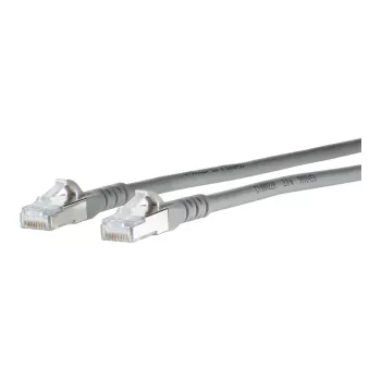 METZ CONNECT - patch-kaabel - RJ-45 (M) kuni RJ-45 (M) - 30 cm - 6.3 mm - S/FTP - CAT 6a - IEEE 802.3an - Varjestatud, halogeenivaba, takerdumiskindel, keerutatud - Hall