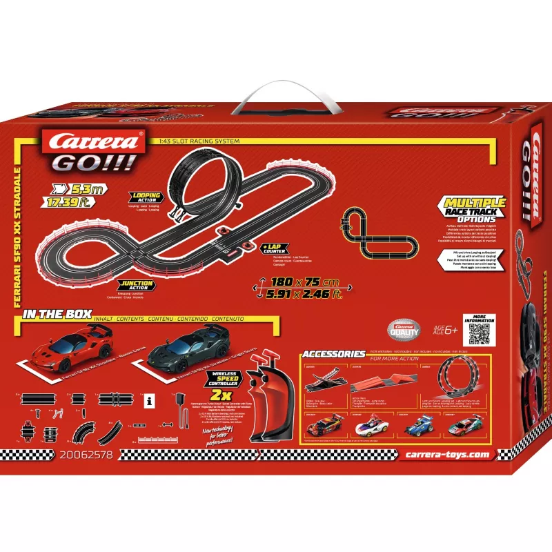 Slotiautokomplekt CARRERA Ferrari SF90 XX Stradale Wireless – Carrera GO!!!