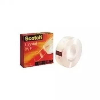 3M Scotch kleeplint Crystal Clear 600, 19 mm x 33 m, karp, väga läbipaistev, kerge ja vaikne rullumine (C6001933)