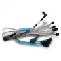 SAS-kaabel BROADCOM 05-60005-00 — 1 m, x8 SFF-8654 kuni 2× U.2 SFF-8639
