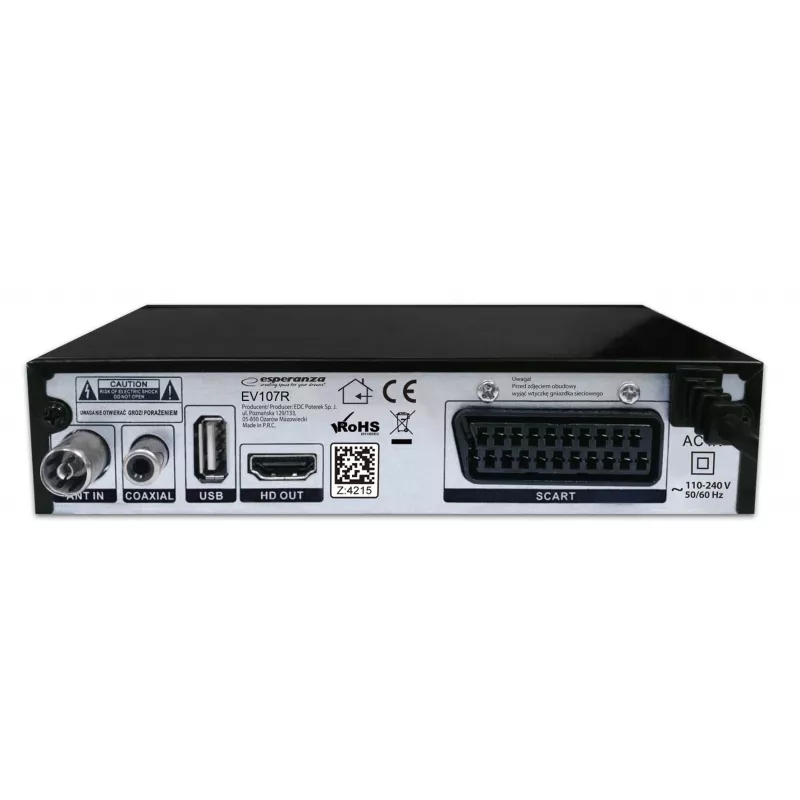 Esperanza EV107R TV digiboks Kaabel Must
