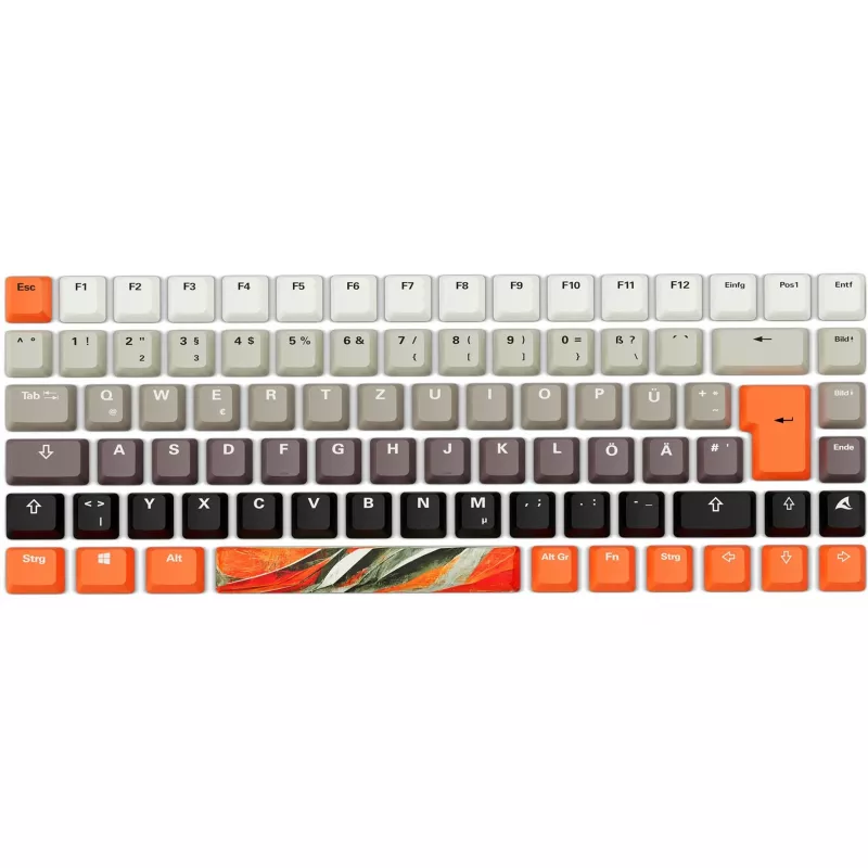 Mehaaniline mänguriklaviatuur Sharkoon SKILLER SGK50 S3 Design Bundle D6 — oranž/hall