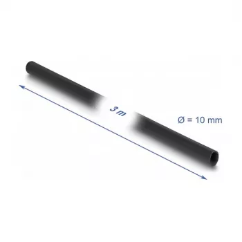 DeLOCK PVC isolatsioonihülss 3 m x 10 mm Must - PVC Materjal - -40 kuni 105 °C