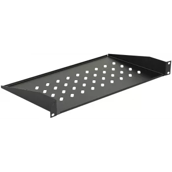 Rack shelf LOGON RAS200BL Must 30 kg capacity 19 inch