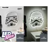Seinale paigaldatav LED-neoonvalgusti Paladone Stormtrooper mudel PP14595SWVN, dekoratiivne Star Warsi valgustus