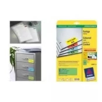 Isekleepuv silt Avery L6034-20 Punane