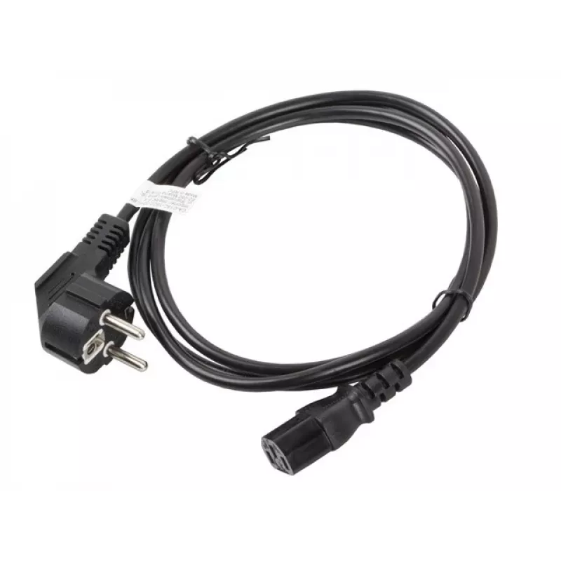 Lanberg CA-C13C-10CC-0018-BK toitekaabel must 1,8 m C13 pistikuga CEE7/7 (CA-C13C-10CC-0018-BK)
