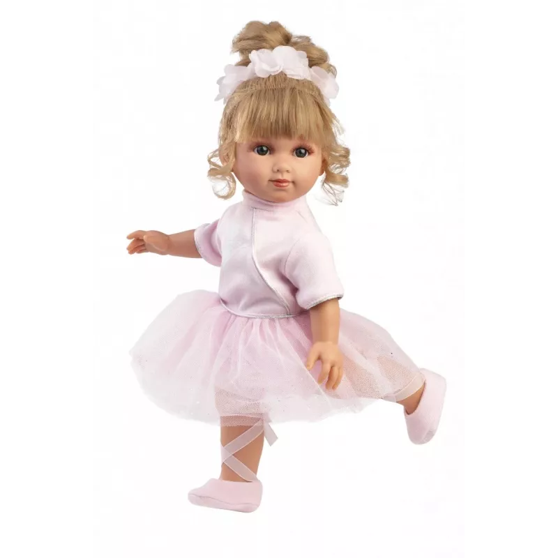 Beebinukk Llorens Elena Ballerina kõrgus 35 mm riie ja vinüül beež roosa valge soovitatav 3+