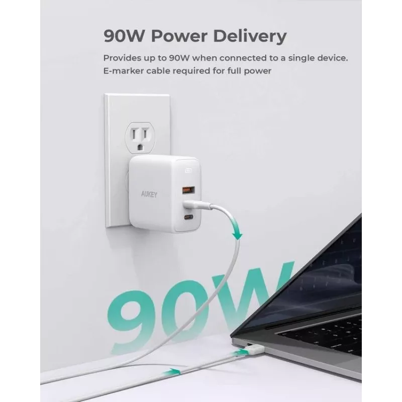 AUKEY PA-B6S valge Omni a Mix GaN ultrafast Wal