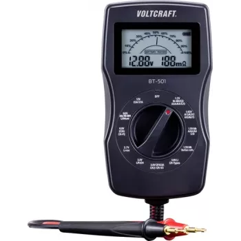 VOLTCRAFT akutestija BT-501 mõõtevahemik (akutestija) 1,2 V, 1,5 V, 3 V, 6 V, 3,7 V, 9 V, 12 V aku, aku (BT-501)