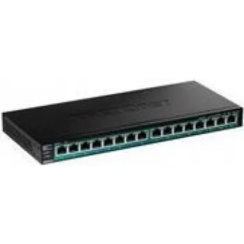 TRENDnet TPE TG161H - Switch - 16 x 10/100/1000 (PoE+) - rack-mountable - PoE+ (120 W)