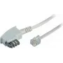 ShiverPeaks 70116-W telefonikaabel, TAE N – Western (RJ11), 6 m, valge