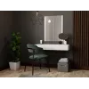 Dressing table with mirror cama meble PAFOS 80×41.6×100 cm, Valge matte, MDF frame, 1 drawer