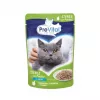 PREVITAL märg kassitoit Mix 4 Flavors — kana, vasikaliha, lõhe, linnuliha, 96 x 100 g kotikest (9,6 kg, täiskasvanud)