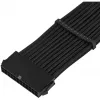 SilverStone PP07E - toitepikenduskaabel - ATX, 24-kontaktiline (emane) kuni ATX, 24-kontaktiline (isane) - 30 cm - must