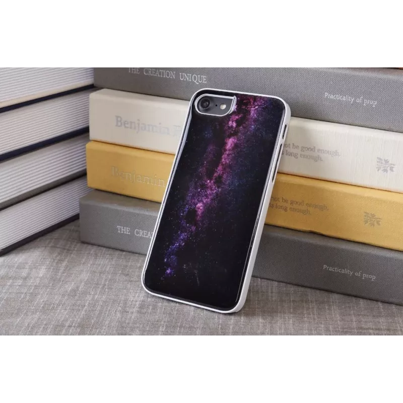Kaitsev telefoniümbris iKins Apple iPhone 8/7 jaoks — Linnutee valge