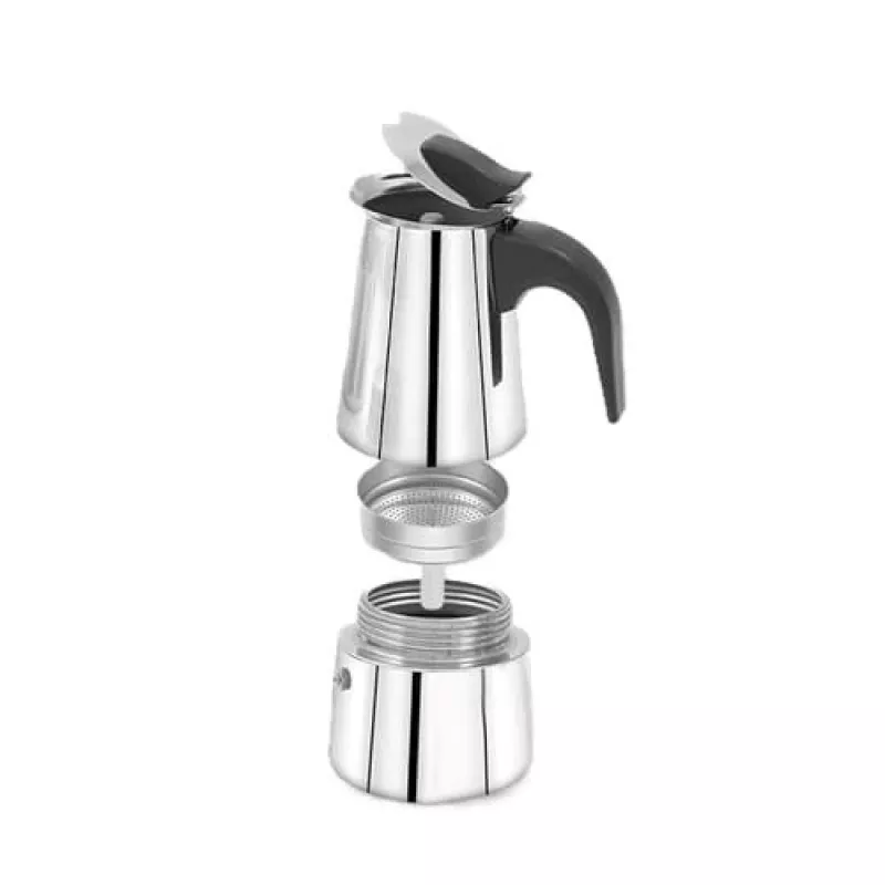 Moka pot Maestro MR-1660-9, pliidikann 6 tassi jaoks, must