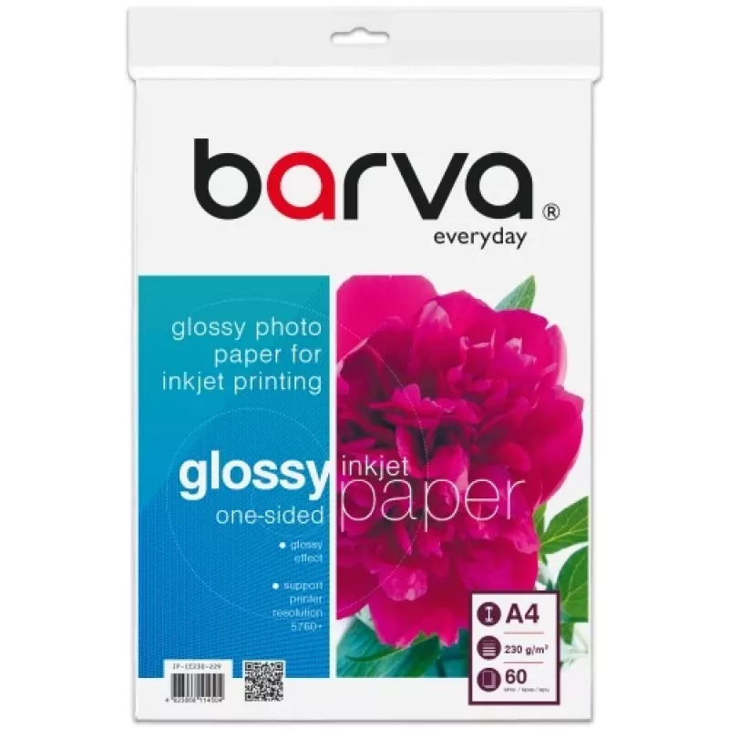 Fotopaber Barva (IP-CE230-229) Everyday Glossy 230 g/m², A4, 60 lehte