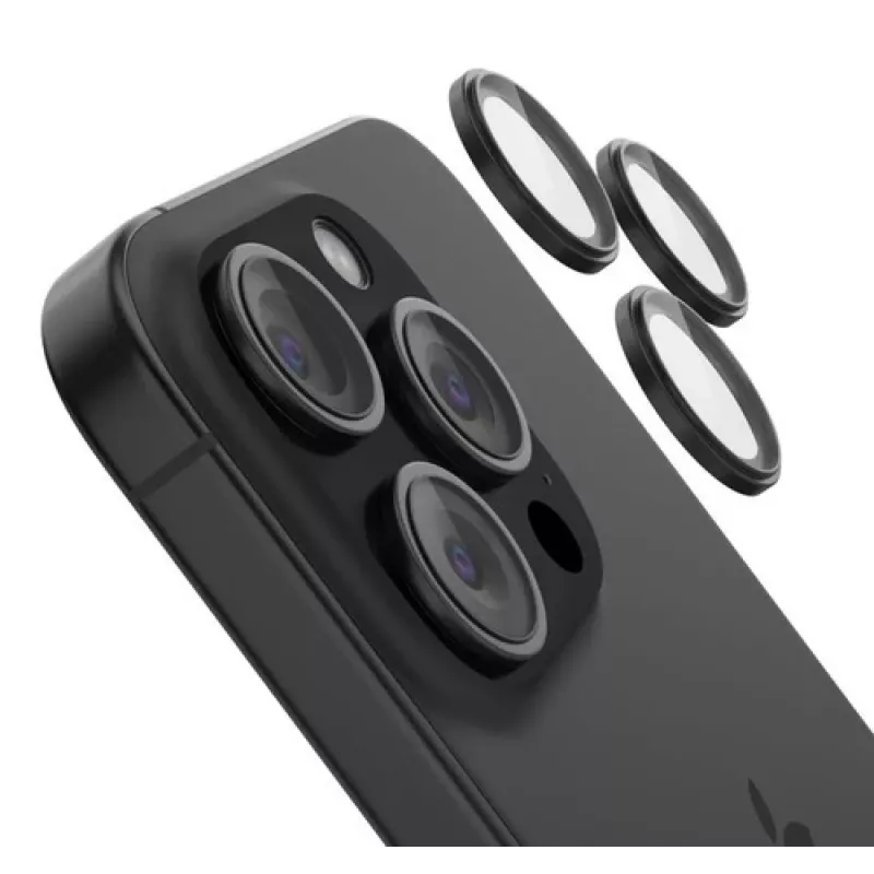 Karastatud klaasist kaamera objektiivi kaitse Belkin iPhone 15 Pro / 15 Pro Max OVA180HQBK
