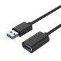 UNITEK Y-C459GBK USB-kaabel USB 3.2 Gen 1 (3.1 Gen 1) 2 m USB A Must