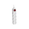 PowerWatch 3 m (4 pistikupesa) valge toitelülitiga