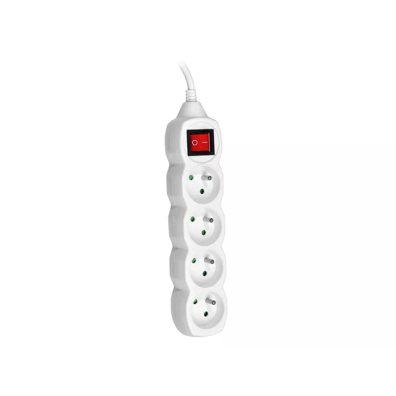 PowerWatch 3 m (4 pistikupesa) valge toitelülitiga