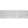 Logitech Master Series MX Keys S for Mac - klaviatuur - täissuuruses - taustvalgustusega - juhtmevaba - Bluetooth LE - AZERTY - prantsuse - kahvatu hall (920-011626)