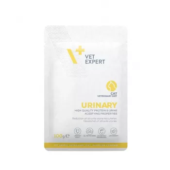 Märg veterinaardieet kassidele VETEXPERT Urinary, linnuliha, kotike 100 g, täiskasvanud, suhkru- ja säilitusainevaba