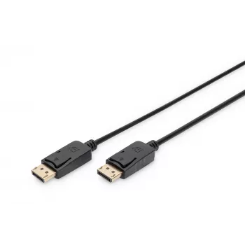 Ühenduskaabel DisplayPort klambritega 1080p 60Hz FHD tüüp DP / DP M / M must 1m