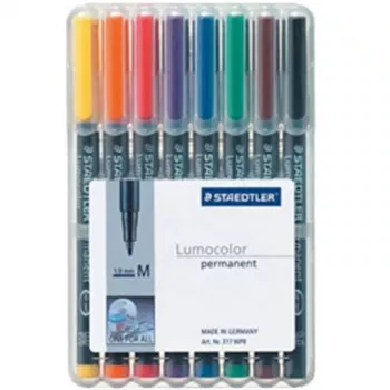 Püs Marker Staedtler 317 WP8 Must Sinine Pruun Roheline Oranž Punane Violetne Kollane 8 tk