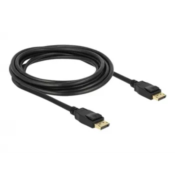 Delock - DisplayPorti kaabel - DisplayPort (M) DisplayPorti (M) - 3 m - riiviga - must