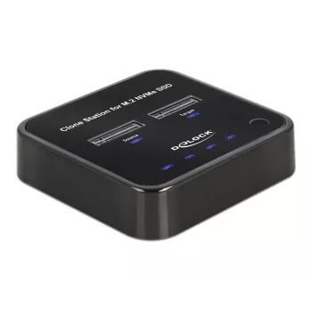 DeLOCK M.2 dokkimis 2 x M.2 NVMe PCIe SSD kloonimisfunktsiooniga