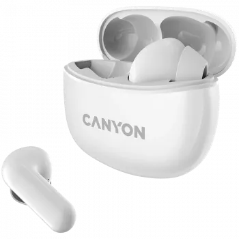 Canyon TWS-5 Bluetooth-kõrvaklapid, mikrofoniga, BT V5.3 JL 6983D4, sagedusvahemik: 20Hz-20kHz, aku: kõrvaklapid 40mAh*2 + laadimiskarp 500mAh, Type-C