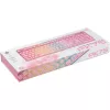 Deltaco GAM-021-RGB-P-DE - täissuuruses (100%) - USB - membraanlülitiga - QWERTZ - Roosa