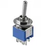 Wentronic Goobay Kippschalter Subminiatur - 2x UM, 6 kontakti, sinine korpus (10015)