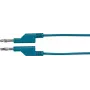 Test lead Voltcraft MS5/BL 4 mm banana plug, 5.00 m, blue