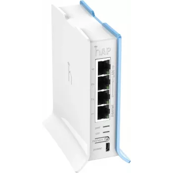 MikroTik | RB941-2nD-TC hAP Lite | Pääsupunkt | 802.11n | 2,4 GHz | 10/100 Mbit/s | Ethernet LAN (RJ-45) pordid 4 | MU-MiMO Jah | ei PoE