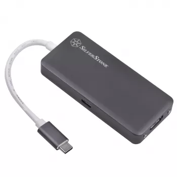 SilverStone SST-EP14C - USB 3.1 Type-C Gen1 HDMI-ga, 3x USB 3.1 Gen 1 Type-A, 1x USB 3.1 Gen 1 Type-C (PD 2.0 laadimine) (SST-EP14C)